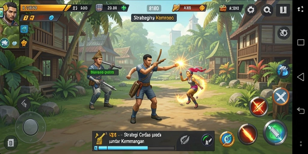 Screenshot gameplay <strong>8180</strong> menunjukkan pertempuran strategis yang mendebarkan.