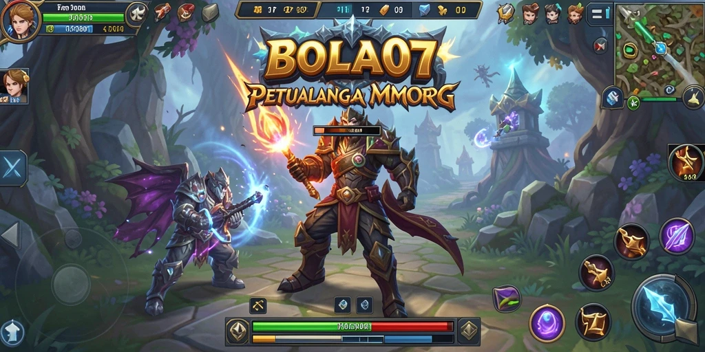 Menampilkan gameplay mendebarkan dari dunia MMORPG BOLA07.