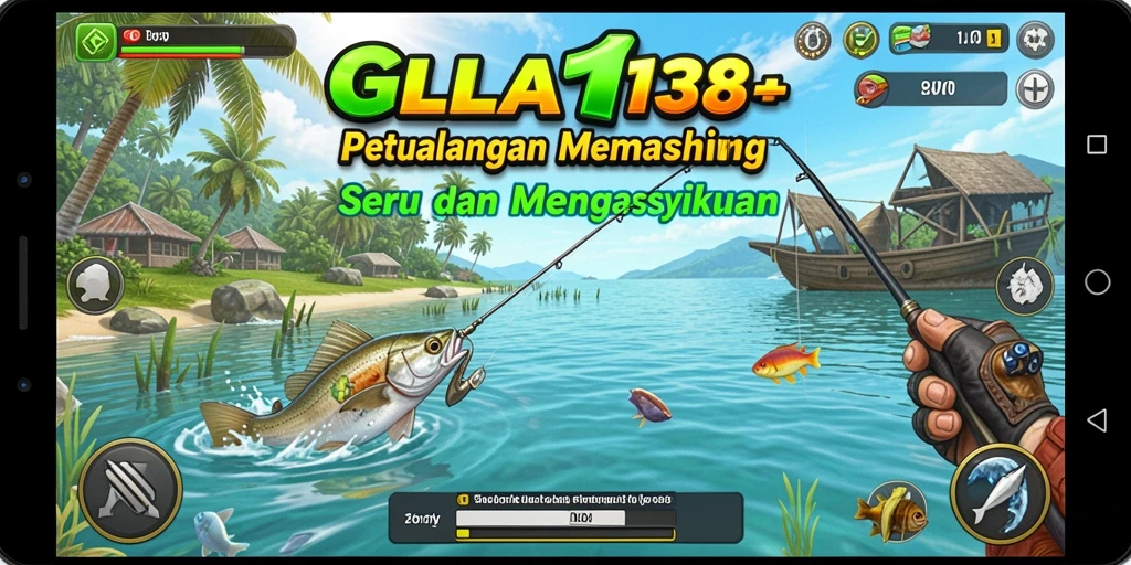Tampilan gameplay GILA138 dengan pengalaman memancing yang mendebarkan.