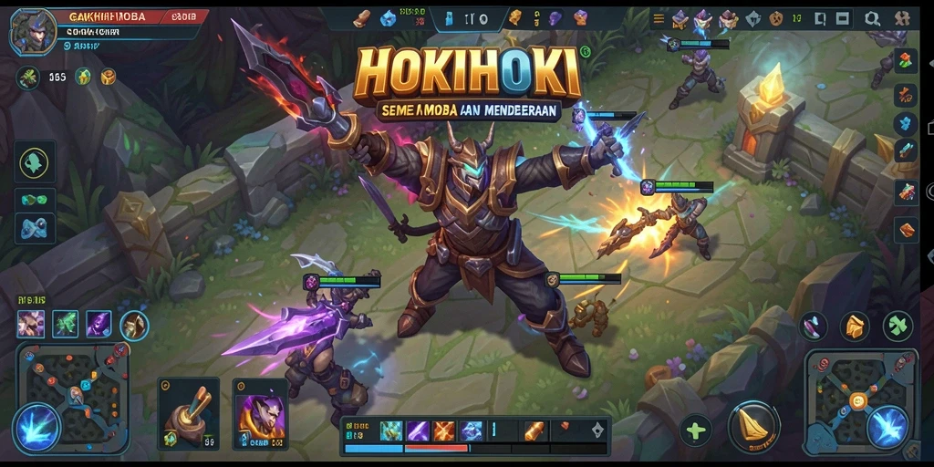 Screenshot menampilkan aksi seru dalam game HOKIHOKI.